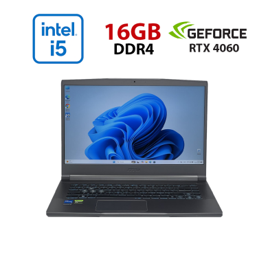 Ігровий ноутбук MSI Thin 15 B13VF / 15.6" (1920x1080) IPS / Intel Core i5-13420H (8 (12) ядер по 3.4 - 4.6 GHz) / 16 GB DDR4 / 960 GB SSD / nVidia GeForce RTX 4060, 8 GB GDDR6, 128-bit / WebCam