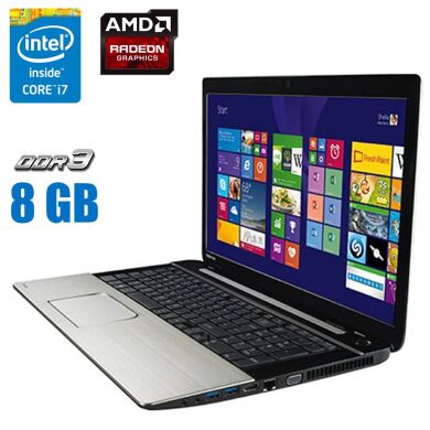 Игровой ноутбук Toshiba Satellite S70-B Gray / 17.3" (1920x1080) TN / Intel Core i7-4720HQ (4 (8)  ядра по 2.6 - 3.6 GHz) / 8 GB DDR3 / 240 GB SSD / AMD Radeon R9 M290X, 2 GB GDDR5, 256-bit / WebCam / DVD-ROM