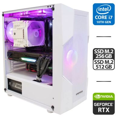 Ігровий ПК 2E Gaming Turbo Tower / Intel Core i7-10700K (8 (16) ядер по 3.8 - 5.1 GHz) / 64 GB DDR4 / 256 GB SSD M.2 + 512 GB SSD M.2 / nVidia GeForce RTX 3090, 24 GB GDDR6X, 384-bit / 850W Ігровий ПК 2E Gaming Turbo Tower / Intel Core i7-10700K (8 (16) ядер по 3.8 - 5.1 GHz) / 64 GB DDR4 / 256 GB SSD M.2 + 512 GB SSD M.2 / nVidia GeForce RTX 3090, 24 GB GDDR6X, 384-bit / 850W