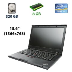 Ноутбук Lenovo ThinkPad T530 / 15.6" (1366х768) TN LED / Intel Core i7-3520M (2 (4) ядра по 2.9 - 3.6 GHz) / 8 GB DDR3 / 320 GB HDD / nVidia NVS 5400M, 2 GB DDR3, 128-bit / WebCam / USB 3.0 / Com Port (IEEE 1394)