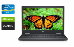 Мобільна робоча станція Dell Precision 7530 / 15.6" (3840x2160) IPS / Intel Core i7-8850H (6 (12) ядра по 2.6 - 4.3 GHz) / 16 GB DDR4 / 512 GB SSD / nVidia Quadro P2000, 4 GB GDDR5, 128-bit / WebCam / HDMI