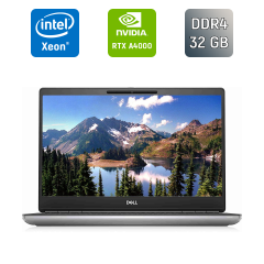 Мобильная рабочая станция Dell Precision 7560 / 15.6" (3840x2160) IPS / Intel Xeon W-11855M (6 (12) ядер по 3.2 - 4.9 GHz) / 32 GB DDR4 / 256 GB SSD / nVidia RTX A4000, 8 GB GDDR6, 256-bit / WebCam / Windows 11