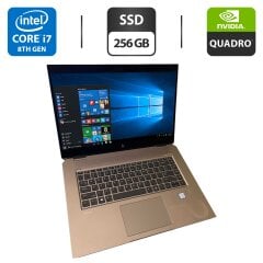 Мобільна робоча станція HP ZBook 15 G5 / 15.6" (1920x1080) IPS / Intel Core i7-8750H (6 (12) ядер по 2.2 - 4.1 GHz) / 16 GB DDR4 / 256 GB SSD / nVidia Quadro P2000, 4 GB GDDR5, 128-bit / WebCam