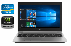 Мобильная рабочая станция HP zBook 15 G5 / 15.6" (3840x2160) IPS / Intel Core i7-8750H (6 (12) ядра по 2.2 - 4.1 GHz) / 32 GB DDR4 / 512 GB SSD / nVidia Quadro P2000, 4 GB GDDR5, 128-bit / WebCam / TouchID