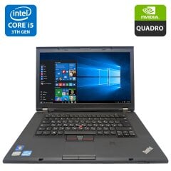 Мобильная рабочая станция Lenovo ThinkPad W530 / 15.6" (1600x900) TN / Intel Core i5-3320M (2 (4) ядра по 2.6 - 3.3 GHz) / 8 GB DDR3 / 500 GB HDD / nVidia Quadro K1000M, 2 GB GDDR3, 128-bit