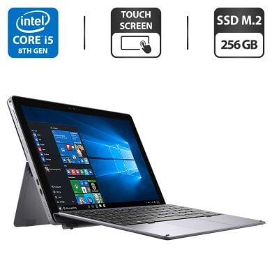 Нетбук-трансформер Dell Latitude 7200 2-in-1 / 12.3" (1920x1080) IPS Touch / Intel Core i5-8365U (4 (8) ядра по 1.6 - 4.1 GHz) / 8 GB DDR3 / 256 GB SSD M.2 / Intel UHD Graphics / WebCam / Чехол