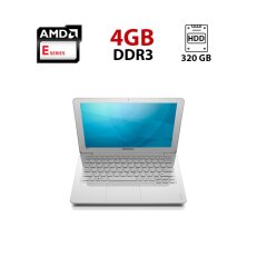Нетбук Б-клас Lenovo S206 / 11.6" (1366х768) TN / AMD E-300 (2 ядра по 1.3 GHz) / 4 GB DDR3 / 320 GB HDD / AMD Radeon HD 6310M / WebCam