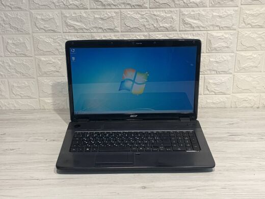 Ноутбук Acer 7736 / 17.3" (1600x900) TN / Intel Pentium T4400 (2 ядра по 2.2 GHz) / 4 GB DDR3 / 160 GB HDD / nVidia GeForce 210, 512 MB DDR3, 64-bit / WebCam / DVD-ROM / NEW AKB