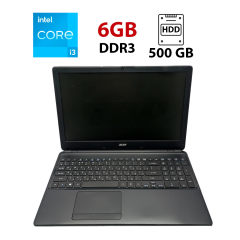 Ноутбук Acer E1-570 / 15.6" (1366x768) TN / Intel Core i3-3217U (2 (4) ядра по 1.8 GHz) / 6 GB DDR3 / 500 GB HDD / Intel HD Graphics 4000 / WebCam