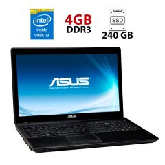 Ноутбук Asus K54HR / 15.6" (1366x768) TN / Intel Core i3-2350M (2 (4) ядра по 2.3 GHz) / 4 GB DDR3 / 240 GB SSD / AMD Radeon HD 7470M, 1 GB DDR3, 128-bit / WebCam