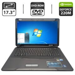 Ноутбук Asus K70 / 17.3" (1600x900) TN / Intel Core 2 Duo T6600 (2 ядра по 2.2 GHz) / 4 GB DDR2 / 320 GB HDD / nVidia GeForce 220M, 1 GB GDDR2, 128-bit / WebCam / DVD-ROM