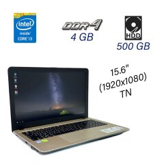Ноутбук Asus R541U / 15.6" (1920x1080) TN / Intel Core i3-6006U (2 (4) ядра по 2.0 GHz) / 4 GB DDR4 / 500 GB HDD / nVidia GeForce 920M, 2 GB DDR3, 64-bit / WebCam