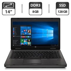 Ноутбук Б-клас HP ProBook 6460b / 14" (1600x900) TN / Intel Core i5-2520M (2 (4) ядра по 2.5 - 3.2 GHz) / 8 GB DDR3 / 128 GB SSD / Intel HD Graphic 3000 / WebCam / DVD-ROM / VGA