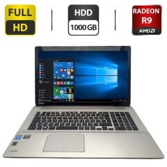 Ноутбук Б-клас Toshiba Satellite P70-B / 17.3" (1920x1080) TN / Intel Core i7-4720HQ (4 (8) ядра по 2.6 - 3.6 GHz) / 8 GB DDR3 / 1000 GB HDD / AMD Radeon R9 M265X, 2 GB GDDR5, 128-bit / WebCam / DVD-ROM