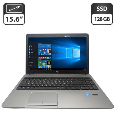 Ноутбук HP ProBook 450 G1 / 15.6" (1366x768) TN / Intel Core i5-4200M (2 (4) ядра по 2.5 - 3.1 GHz) / 8 GB DDR3 / 128 GB SSD / Intel HD Graphics 4600 / WebCam