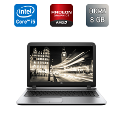 Ноутбук HP ProBook 450 G3 / 15.6" (1920x1080) IPS / Intel Core i5-6200U (2 (4) ядра по 2.3 - 2.8 GHz) / 8 GB DDR3 / 240 GB SSD / AMD Radeon R7 M340, 2 GB DDR3, 64-bit / WebCam / TouchID / Windows 10
