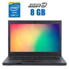 Ноутбук Lenovo ThinkPad L460 / 14" (1920x1080) IPS / Intel Core i5-6200U (2 (4) ядра по 2.3 - 2.8 GHz) / 8 GB DDR3 / 256 GB SSD / Intel HD Graphics 520 / WebCam 