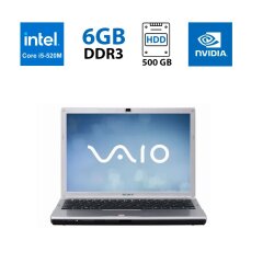 Ноутбук Sony Vaio VPC-F11M1E / 15.6'' (1920x1080) TN / Intel Core i5-520M (2 (4) ядра по 2.4 - 2.93 GHz) / 6 GB DDR3 / 500 GB HDD / nVidia GeForce GT 310M, 1 GB DDR3, 128-bit / WebCam