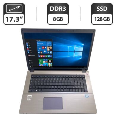Ноутбук Terra Mobile 1749s / 17.3" (1600x900) TN / Intel Core i3-6100U (2 (4) ядра по 2.3 GHz) / 8 GB DDR3 / 128 GB SSD / Intel HD Graphics 520 / WebCam / DVD-ROM Ноутбук Terra Mobile 1749s / 17.3" (1600x900) TN / Intel Core i3-6100U (2 (4) ядра по 2.3 GHz) / 8 GB DDR3 / 128 GB SSD / Intel HD Graphics 520 / WebCam / DVD-ROM