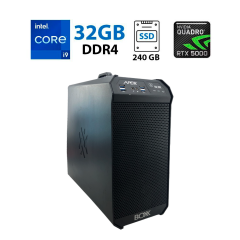 Рабочая станция Gigabyte X299 DESIGNARE EX MT / Intel Core i9-9940x (14 (28) ядер по 3.3 - 4.4 GHz) / 32 GB DDR4 / 240 GB SSD + 2000 GB HDD / nVidia Quadro RTX 5000, 16 GB GDDR6, 256-bit