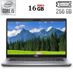 Ультрабук Б-клас Dell Latitude 5410 / 14" (1920x1080) IPS / Intel Core i5-10310U (4 (8) ядра по 1.7 - 4.4 GHz) / 16 GB DDR4 / 256 GB SSD M.2 / Intel UHD Graphics / WebCam / USB 3.1 / HDMI / Windows 10 ліцензія