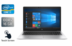 Ультрабук Б-класс HP EliteBook 850 G6 / 15.6" (1920x1080) IPS Touch / Intel Core i7-8665U (4 (8) ядра по 1.9 - 4.8 GHz) / 16 GB DDR4 / 512 GB SSD / Intel UHD Graphics / WebCam / Fingerprint 