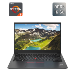 Ультрабук Б-клас Lenovo ThinkPad E14 Gen 3 / 14" (1920x1080) IPS / AMD Ryzen 5 5500U (6 (12) ядер по 2.1 - 4.0 GHz) / 16 GB DDR4 / 256 GB SSD / AMD Radeon Graphics 448SP / WebCam