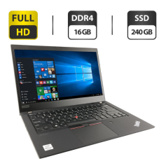 Ультрабук Б-класс Lenovo ThinkPad T14 Gen1 / 14" (1920x1080) IPS Touch / AMD Ryzen 5 Pro 4650U (6 (12) ядра по 2.1 - 4.0 GHz) / 16 GB DDR4 / 120 GB SSD / AMD Radeon RX Vega 6 / WebCam