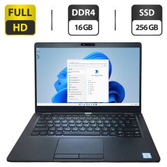 Ультрабук Dell Latitude 5300 / 13.3" (1920x1080) TN / Intel Core i5-8265U (4 (8) ядра по 1.6 - 3.9 GHz) / 16 GB DDR4 / 256 GB SSD / Intel UHD Graphics 620 / WebCam