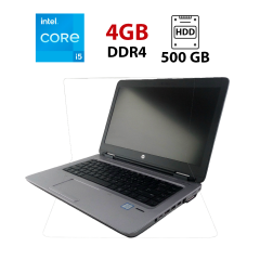 Ультрабук HP ProBook 640 G2 / 14" (1920x1080) TN / Intel Core i5-6200U (2 (4) ядра по 2.3 - 2.8 GHz) / 4 GB DDR4 / 500 GB HDD / Intel HD Graphics 520 / No WebCam
