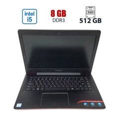 Ультрабук Lenovo Ideapad 300S-14ISK / 14" (1920x1080) IPS / Intel Core i5-6200U (2 (4) ядер по 2.3 - 2.8 GHz) / 8 GB DDR3 / 512 GB SSD / Intel HD Graphics 520 / WebCam / Win 10