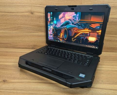 Защищенный ноутбук Dell Latitude 14 Rugged 5414 / 14" (1920x1080) IPS / Intel Core i5-6300U (2 (4) ядра по 2.4 - 3.0 GHz) / 8 GB DDR4 / 240 GB SSD / Intel HD Graphics 520 / VGA / WebCam / Windows 10