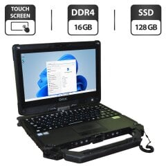 Захищений нетбук-трансформер Б-клас Getac V110 G4 / 11.6" (1366x768) IPS Touch / Intel Core i7-7500U (2 (4) ядра по 2.7 - 3.5 GHz) / 16 GB DDR4 / 128 GB SSD / Intel HD Graphics 620 / WebCam / Стилус / Windows 11 Pro / Два АКБ