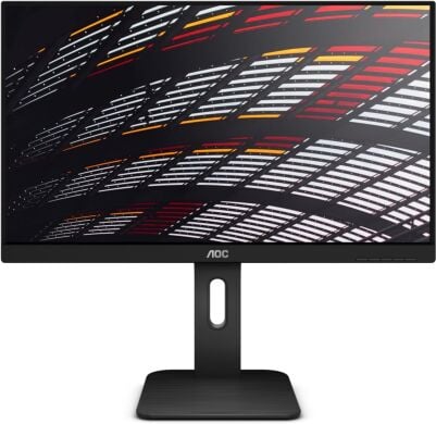 Монитор AOC 24P1 / 24" (1920x1080) IPS / 1x HDMI, 1x DisplayPort, 1x DVI, 1x VGA, 4x USB 3.0, 2x Audio / 2x 2.0W / VESA 100x100 / Pivot
