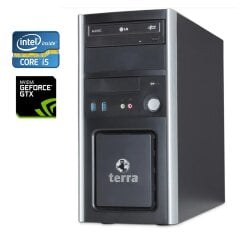 Игровой ПК Terra PC Tower / Intel Core i5-3340 (4 ядра по 3.1 - 3.3 GHz) / 16 GB DDR3 / 128 GB SSD + 1000 GB HDD / nVidia GeForce GTX 670, 2 GB GDDR5, 256-bit / DVD-ROM / Win 10 Pro + Кабель питания