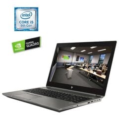 Мобільна робоча станція HP ZBook 15 G6 / 15.6" (1920x1080) UWVA / Intel Core i5-9300H (4 (8) ядра по 2.4 - 4.1 GHz) / 32 GB DDR4 / 256 GB SSD M.2 / nVidia Quadro T1000, 4 GB GDDR5, 128-bit / WebCam / Win 10 Pro