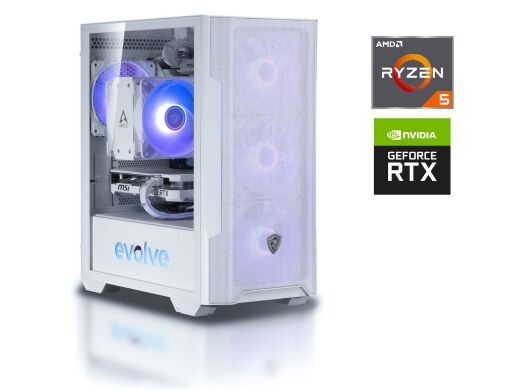 Игровой ПК MSI Evolve Tower / AMD Ryzen 5 7500F (6 (12) ядер по 3.7 - 5.0 GHz) / 32 GB DDR5 / 1000 GB SSD / nVidia GeForce RTX 4060, 8 GB GDDR6, 128-bit / Win 11 Игровой ПК MSI Evolve Tower / AMD Ryzen 5 7500F (6 (12) ядер по 3.7 - 5.0 GHz) / 32 GB DDR5 / 1000 GB SSD / nVidia GeForce RTX 4060, 8 GB GDDR6, 128-bit / Win 11