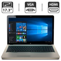 Ноутбук HP G72 / 17.3" (1366x768) TN / Intel Core i3-350M (2 (4) ядра по 2.26 GHz) / 4 GB DDR3 / 500 GB HDD / Intel HD Graphics