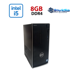 Игровой ПК Dell Inspirion 3668 Tower / Intel Core i5-7400 (4 ядра по 3.0 - 3.5 GHz) / 8 GB DDR4 / 512 GB SSD / nVidia Quadro P2000, 5 GB GDDR5, 160-bit / Wi-Fi+Bluetooth / DVD / Win 10 Home Lic