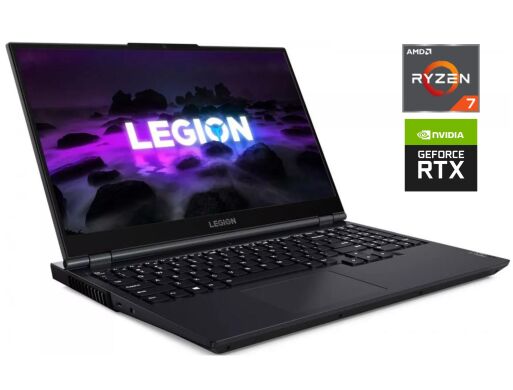 Ігровий ноутбук Б-клас Lenovo Legion 5 17ACH6H / 17.3" (1920x1080) IPS / AMD Ryzen 7 5800H (8 (16) ядер 3.2 - 4.4 GHz) / 16 GB DDR4 / 256 GB SSD / nVidia GeForce RTX 3060, 6 GB GDDR6, 192-bit