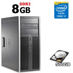 HP 8100 Tower / Intel Core i7-860 (4(8) ядра по 2.8-3.46GHz) / 8GB DDR3 / 500GB HDD