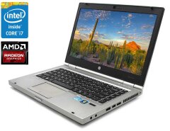 Ноутбук A-класс HP EliteBook 8460p / 14" (1600x900) TN / Intel Core i7-2620M (2 (4) ядра по 2.7 - 3.4 GHz) / 4 GB DDR3 / 120 GB SSD / AMD Radeon HD 6470M, 1GB DDR3, 64-bit / WebCam / DVD-RW