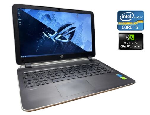 Ноутбук HP Pavilion 15-p072ng / 15.6" (1920x1080) TN / Intel Core i5-4210U (2 (4) ядра по 1.7 - 2.7 GHz) / 12 GB DDR3 / 256 GB SSD / nVidia GeForce 840M, 2 GB DDR3, 64-bit / WebCam / Win 10 Home