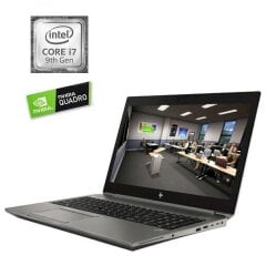 Мобильная рабочая станция Б-класс HP ZBook 15 G6 / 15.6" (1920x1080) UWVA / Intel Core i7-9850H (6 (12) ядра по 2.6 - 4.6 GHz) / 64 GB DDR4 / 512 GB SSD M.2 / nVidia Quadro T2000, 4 GB GDDR5, 128-bit / WebCam / Win 10 Pro