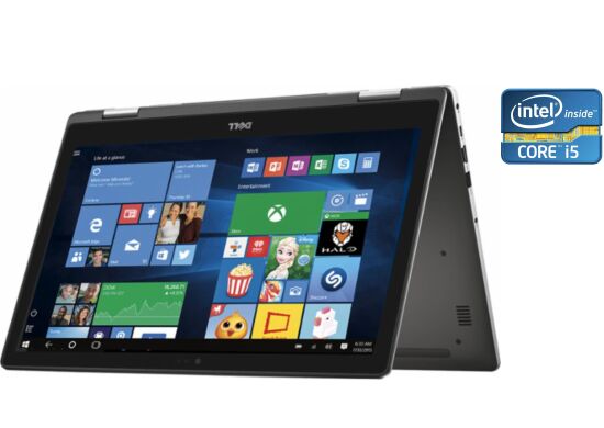 Ноутбук-трансформер Dell Inspiron 15 7579 / 15.6" (1920x1080) IPS Touch / Intel Core i5-7200U (2 (4) ядра по 2.5 - 3.1 GHz) / 8 GB DDR4 / 480 GB SSD / Intel HD Graphics 620 / WebCam / Win 10 Home Ноутбук-трансформер Dell Inspiron 15 7579 / 15.6" (1920x1080) IPS Touch / Intel Core i5-7200U (2 (4) ядра по 2.5 - 3.1 GHz) / 8 GB DDR4 / 480 GB SSD / Intel HD Graphics 620 / WebCam / Win 10 Home