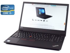 Ноутбук Lenovo ThinkPad E580 / 15.6" (1920x1080) IPS / Intel Core i5-8250U (4 (8) ядра по 1.6 - 3.4 GHz) / 16 GB DDR4 / 256 GB SSD / Intel UHD Graphics 620 / WebCam / Win 10 Pro