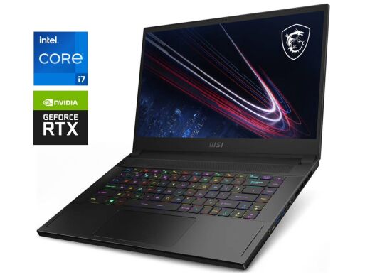 Ігровий Б-клас ноутбук MSI GS66 Stealth 11UH / 15.6" (1920x1080) IPS / Intel Core i9-11900H (8 (16) ядер по 2.1 - 4.9 GHz) / 32 GB DDR4 / 256 GB SSD+256 GB SSD / nVidia GeForce RTX 3080, 16 GB GDDR6, 256-bit / WebCam