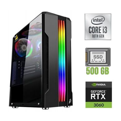 Новий ігровий ПК / Intel Core i3-10100F (4 (8) ядра по 3.6 - 4.3 GHz) / 16 GB DDR4 / 500 GB SSD / nVidia GeForce RTX 3060, 12 GB GDDR6, 192-bit / 700W Новий ігровий ПК / Intel Core i3-10100F (4 (8) ядра по 3.6 - 4.3 GHz) / 16 GB DDR4 / 500 GB SSD / nVidia GeForce RTX 3060, 12 GB GDDR6, 192-bit / 700W