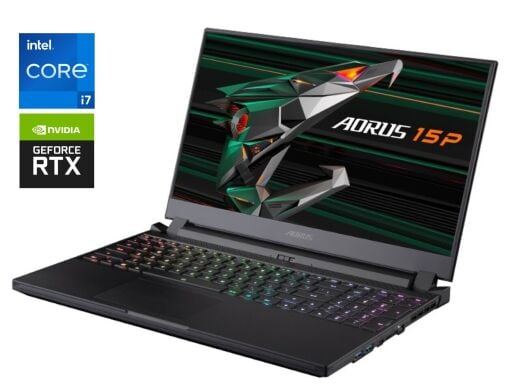 Игровой ноутбук Gigabyte Aorus 15P XD / 15.6" (1920x1080) IPS / Intel Core i7-11800H (8 (16) ядер по 2.3 - 4.6 GHz) / 16 GB DDR4 / 1000 GB SSD / nVidia GeForce RTX 3070, 8 GB GDDR6, 256-bit / WebCam