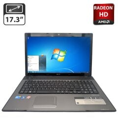 Ноутбук Acer Aspire 7741G / 17.3" (1600x900) TN / Intel Core i5-460M (2 (4) ядра по 2.5 - 2.8 GHz) / 6 GB DDR3 / 500 GB HDD / AMD Radeon HD 5650, 1 GB GDDR3, 128-bit / WebCam / DVD-ROM